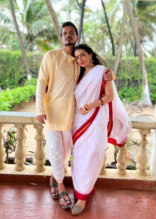 Aasif Khan as seen in a picture that was taken with actress Leilaa in July 2022