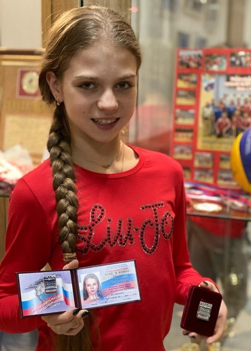 Alexandra Trusova as seen in an Instagram Post in December 2019