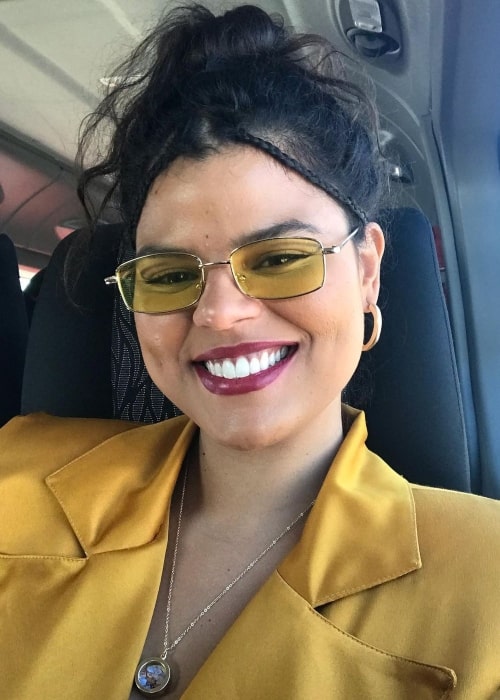 Amanda Magalh&atilde;es as seen in a selfie that was taken in April 2022