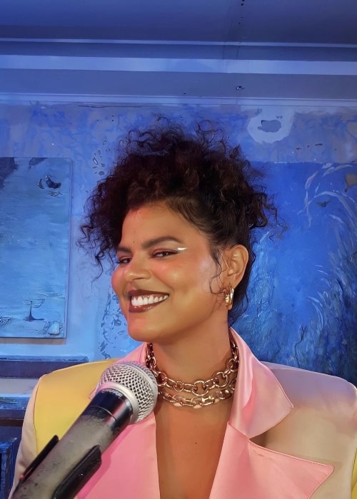 Amanda Magalh&atilde;es as seen in a selfie that was taken in May 2022