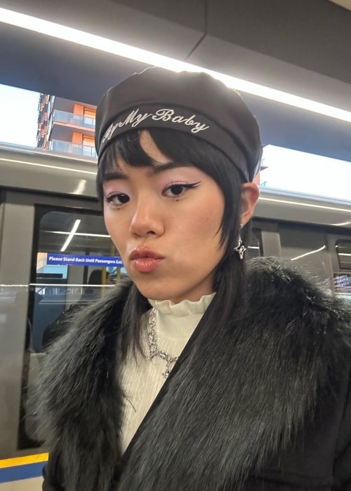 Aya Furukawa as seen in a selfie that was taken in December 2022, in Vancouver, British Columbia