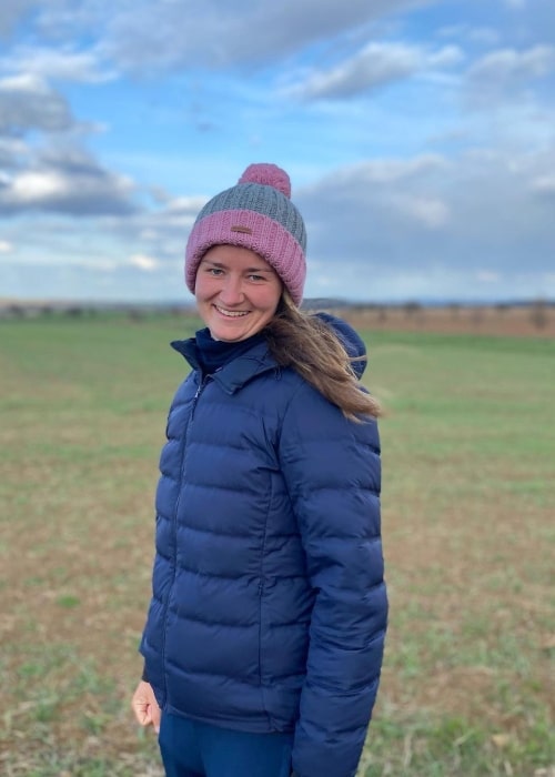 Barbora Krejč&iacute;kov&aacute; soaking in the beauty of nature in April 2021