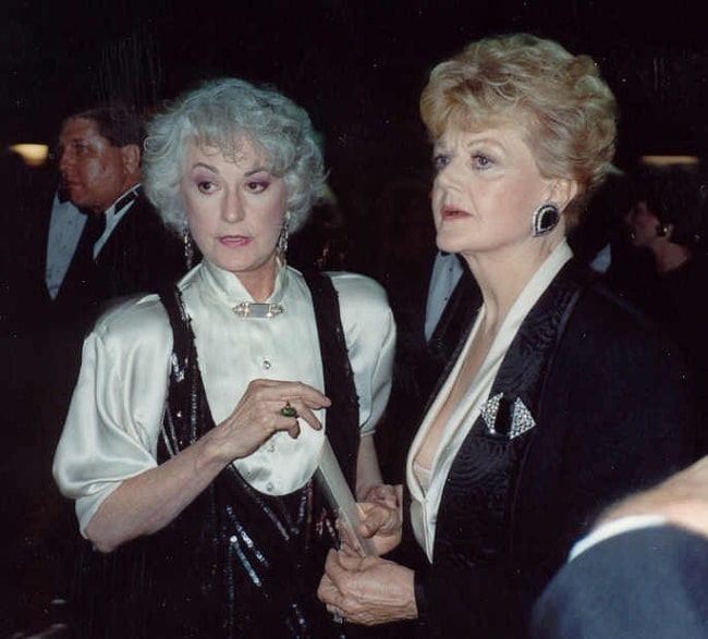 Bea Arthur (Left) as seen in a picture alongside Angela Lansbury at the 41st Emmy Awards