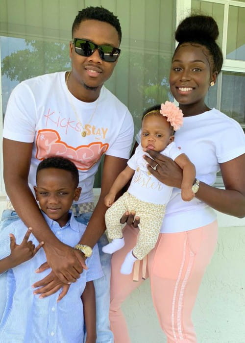 Billy B.E.A.M SQUAD with his family as seen in May 2019