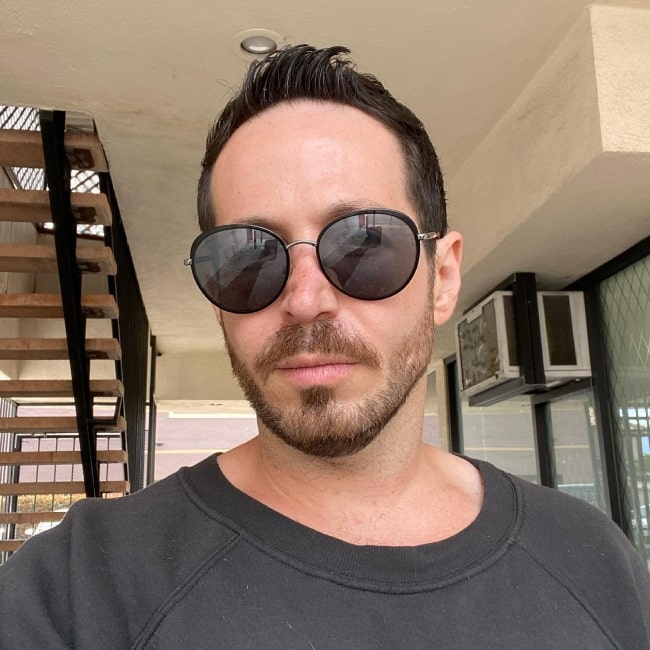 Brandon Frankel as seen in a selfie taken in Los Angeles, California in May 2021