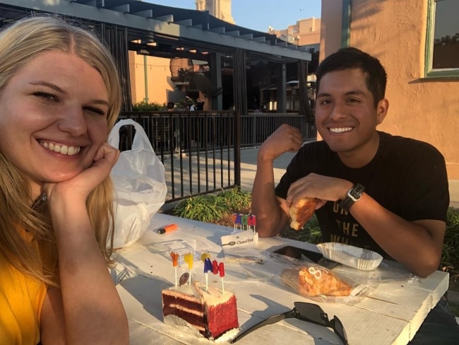 Brynn Elliott taking a selfie with her brother, Paxton Elliott