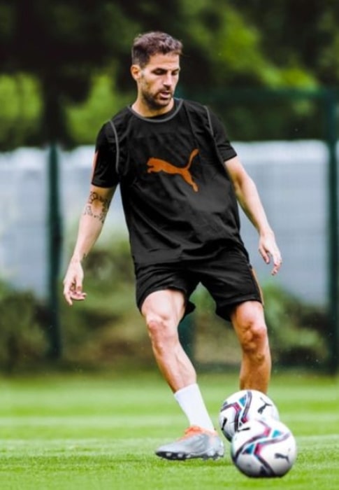 Cesc F&agrave;bregas as seen in an Instagram Post in April 2022