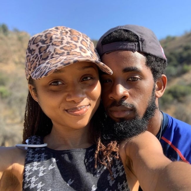 Daniel Augustin and his wife Sh'Kia Augustin as seen in a selfie that was taken at Griffith Park in October 2020