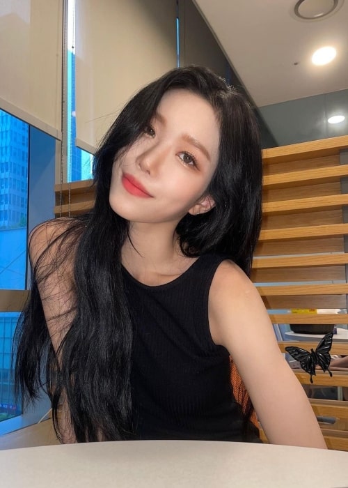 Dawon as seen while smiling for a picture in July 2022
