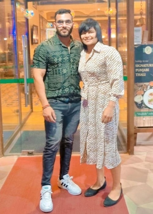 Divya Kakran and Sachin Pratap Singh, as seen in April 2022