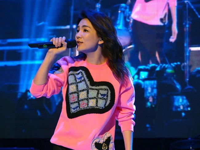 Ella Chen during a performance as seen in December 2015