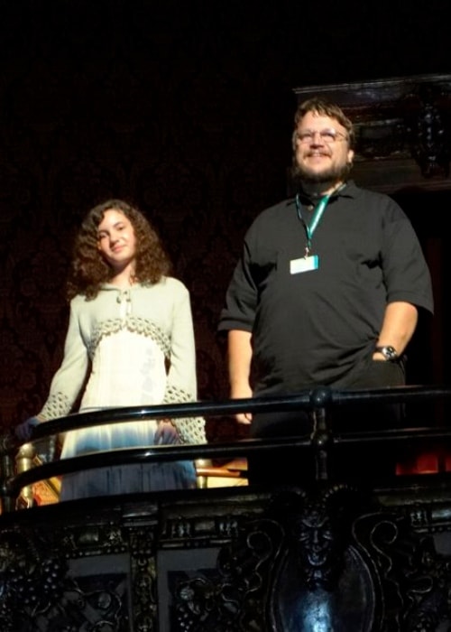 Guillermo del Toro with Ivana Baquero receiving a standing ovation after the North American premiere of 'Pan's Labyrinth' in September 2006