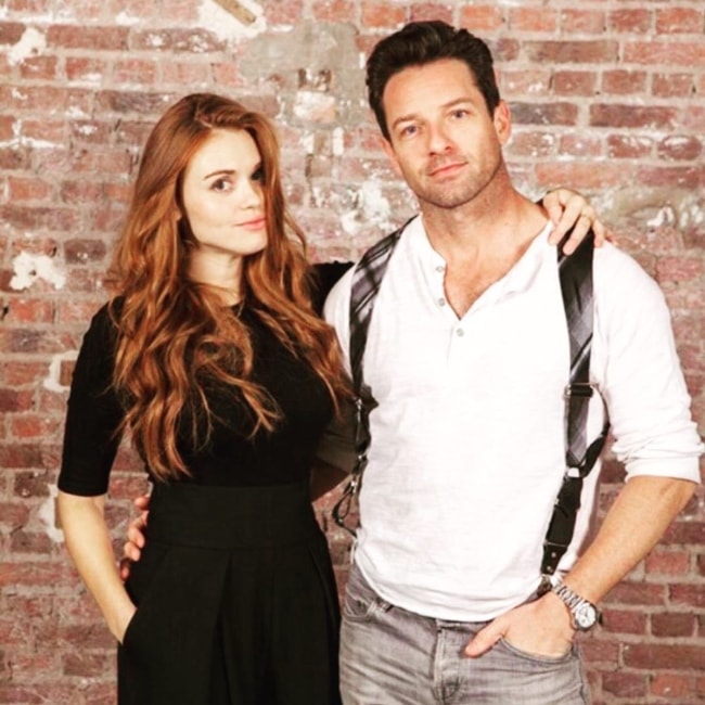 Ian Bohen as seen while posing for the camera along with his 'Teen Wolf' co-star Holland Roden