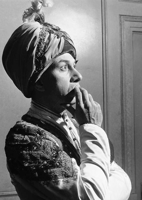 Jos&eacute; Ferrer as seen in costume in an unnamed play at Maple Leaf Gardens in Toronto, Ontario, Canada, circa 1955
