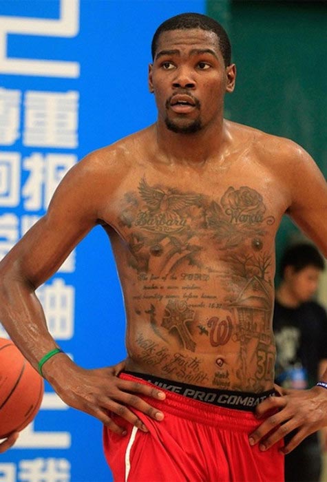 Kevin Durant shirtless body