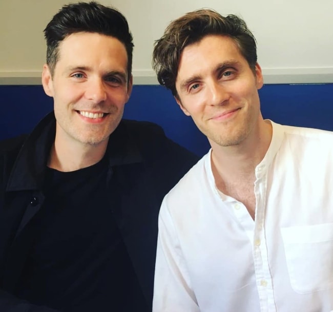 Luke Norris (Left) as seen in a picture with his 'Poldark' co-star, Jack Farthing