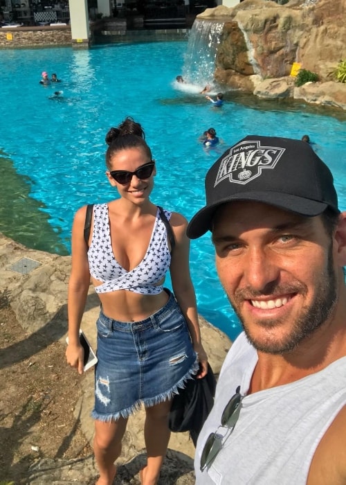Matt Poole taking a selfie with Maddy King