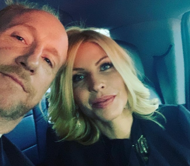 Matt Walsh as seen while taking a selfie with wife Morgan Walsh in March 2019