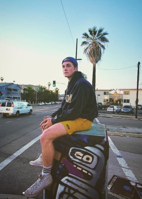 Michael Provost as seen in Koreatown, Los Angeles in April 2018