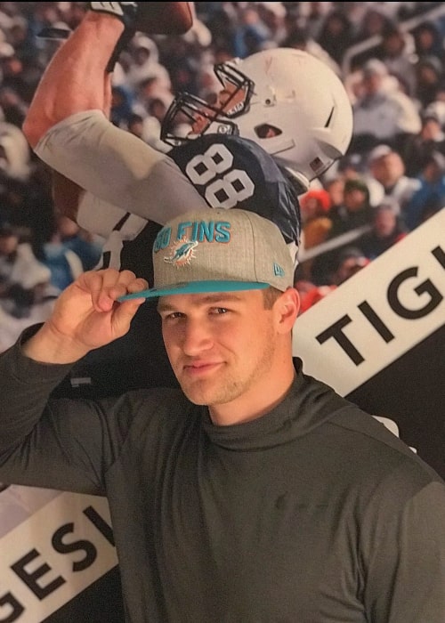 Mike Gesicki as seen in an Instagram Post in April 2018