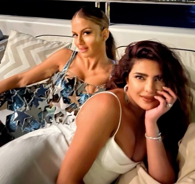 Natasha Poonawalla and Priyanka Chopra (Right)