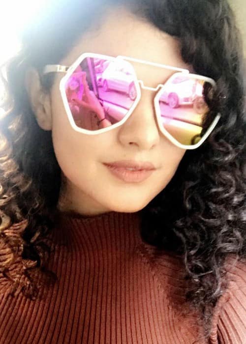 Palak Muchhal in an Instagram selfie as seen in January 2018
