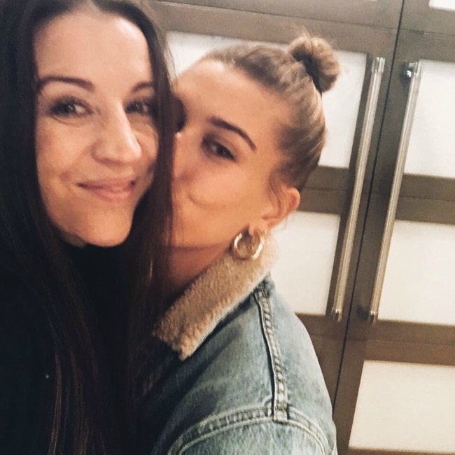 Pattie Mallette in an Instagram selfie with Hailey Bieber in January 2019