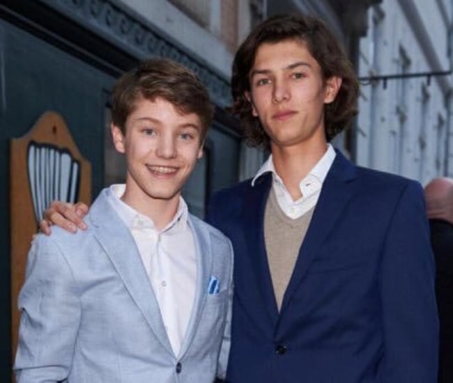 Prince Felix of Denmark (Left) as seen while posing for a photo with his older brother Prince Nikolai of Denmark