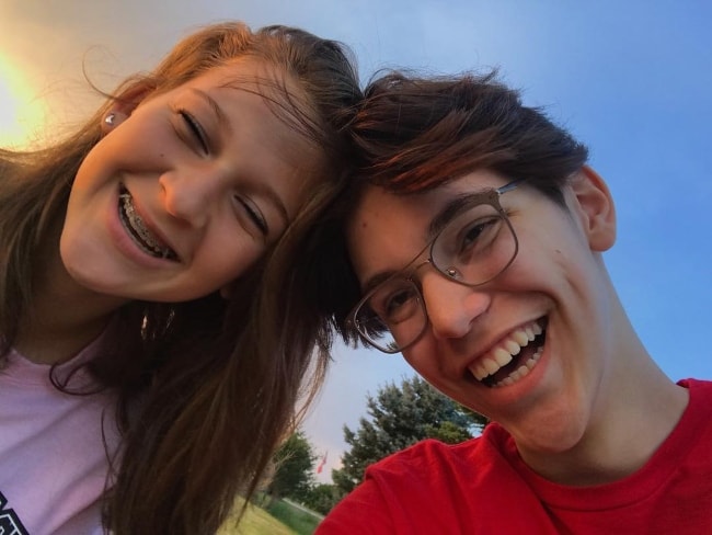 Ray Starlax with Ellaina Cioe in August 2018