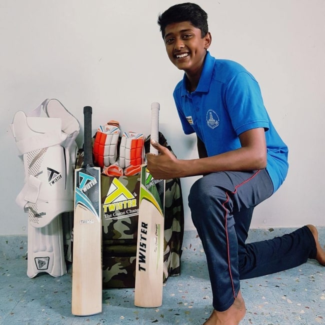Sai Sudharsan as seen in a picture that was taken in November 2017, Chennai