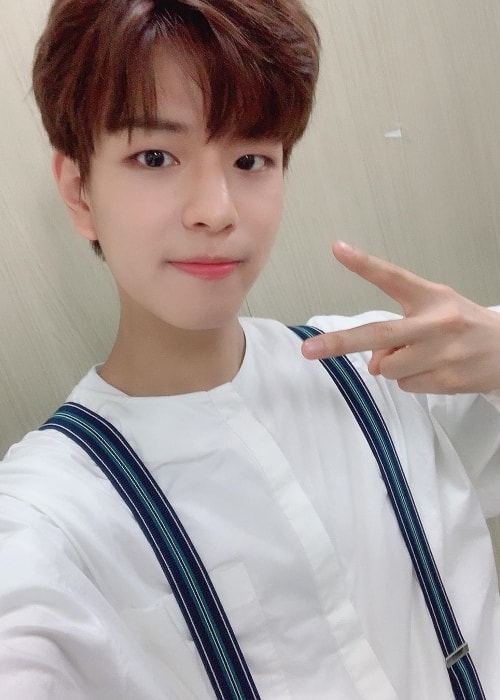 Seungmin as seen while taking a selfie in June 2019