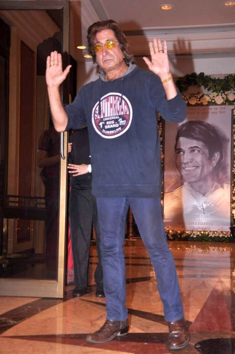 Shakti Kapoor at Rajesh Khanna's prayer meet in July 2012
