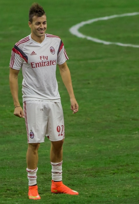 Stephan El Shaarawy pictured while playing for AC Milan in August 2014