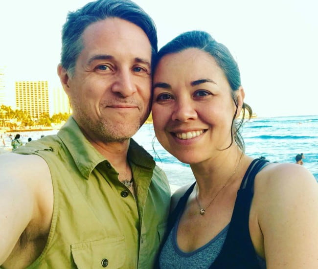 Tara Platt and Yuri Lowenthal as seen in July 2019