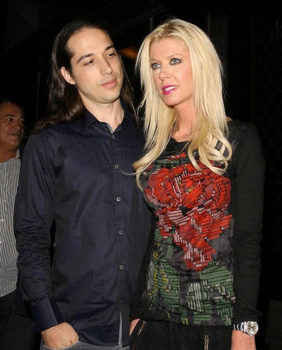 Tara Reid and her former boyfriend Erez Eisen at Hakkasan Restaurant on October 16, 2013
