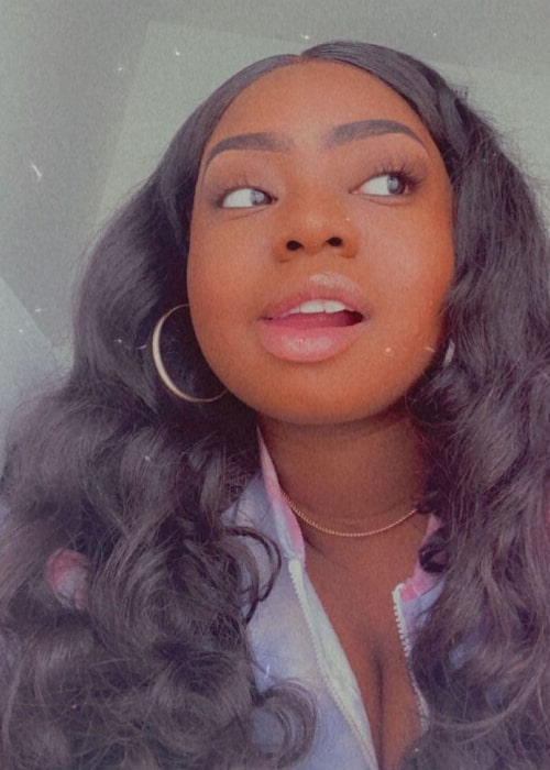 Tatayanna Mitchell as seen in a close-up picture that was taken in September 2020