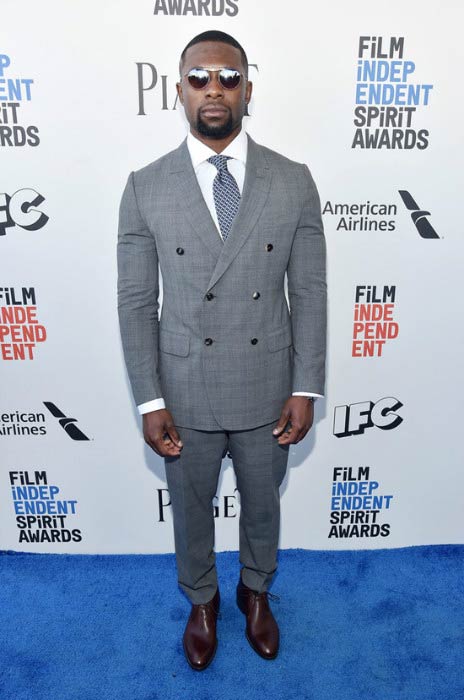 Trevante Rhodes at the Film Independent Spirit Awards in February 2017