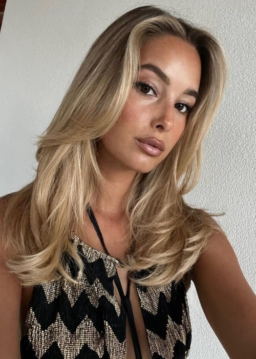 Vikt&oacute;ria Varga as seen in a selfie that was taken in August 2023