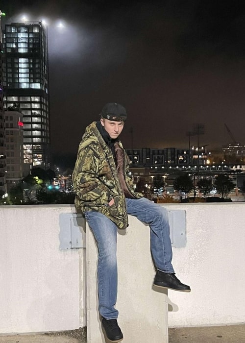 Wehoopin as seen in a picture that was taken on the roof of a building in December 2020