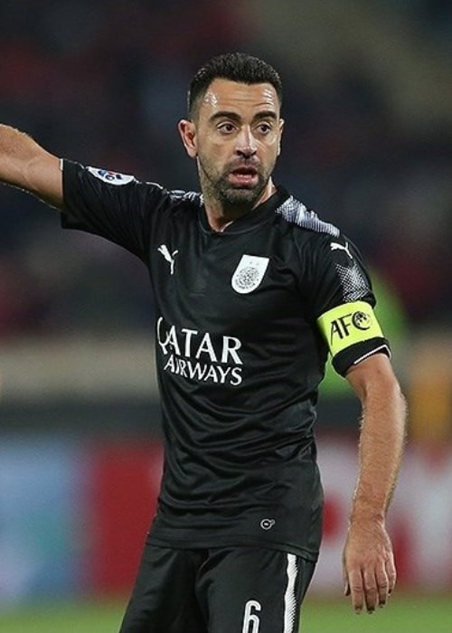 Xavi Hern&aacute;ndez as seen with Al Sadd, playing against Persepolis in the AFC Champions League in April 2018