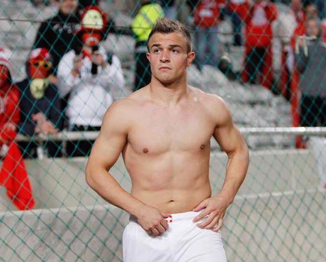 Xherdan Shaqiri shirtless body